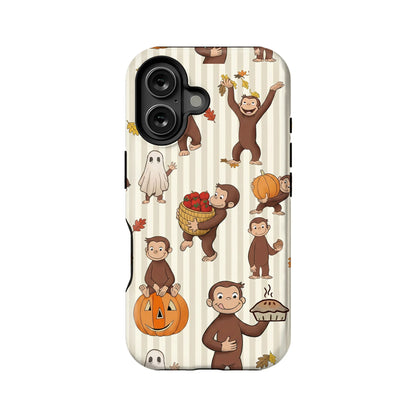 Curious George Fall-Themed Phone Case