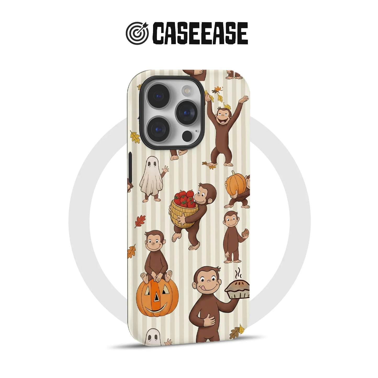 Curious George Fall-Themed Phone Case