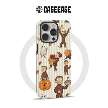 Curious George Fall-Themed Phone Case