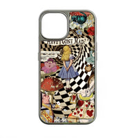 Holographic Chrome Alice in Wonderland Phone Case - Enchanted Design
