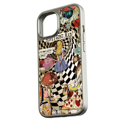 Holographic Chrome Alice in Wonderland Phone Case - Enchanted Design
