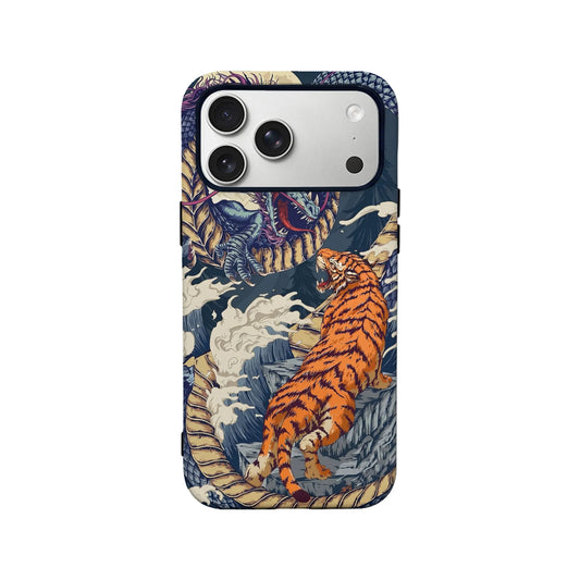 Dragon and Tiger Phone Case for [Your Phone Model]