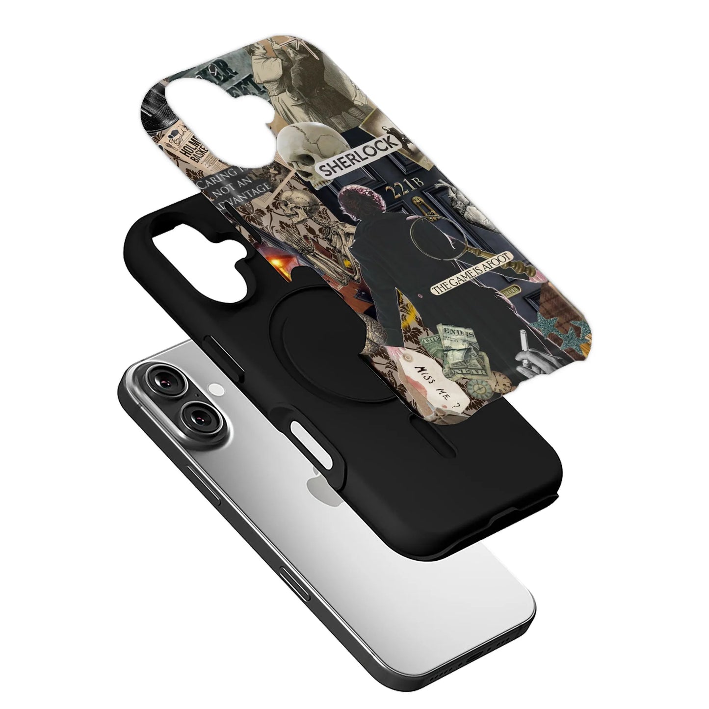 Funda para teléfono inspirada en Sherlock Holmes