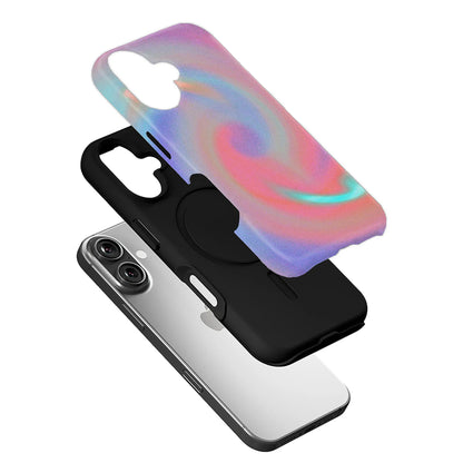Funda para teléfono brillante con remolino místico