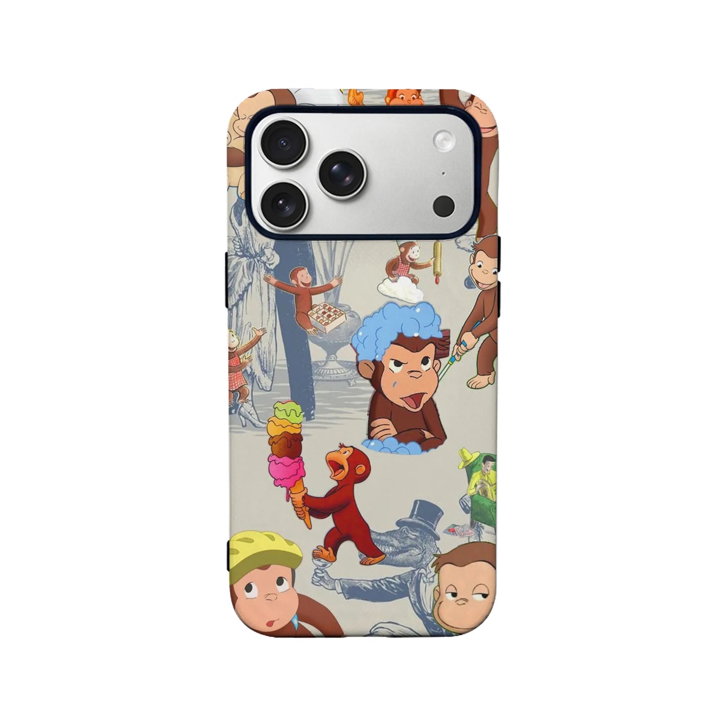 Funda para teléfono con dibujos animados de Jorge el curioso