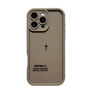 Bible Verse Phone Case – Minimal Cross, Matte & Faith Design