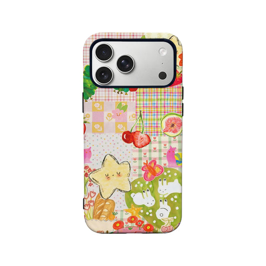 Cute Animal and Fruit Patchwork Phone Case