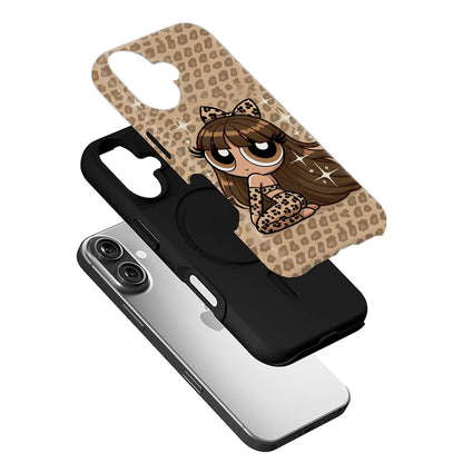Leopard Print Cartoon Phone Case