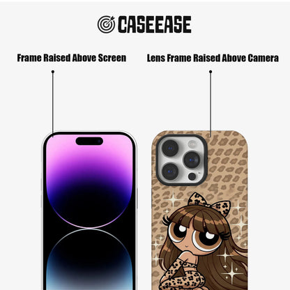 Leopard Print Cartoon Phone Case