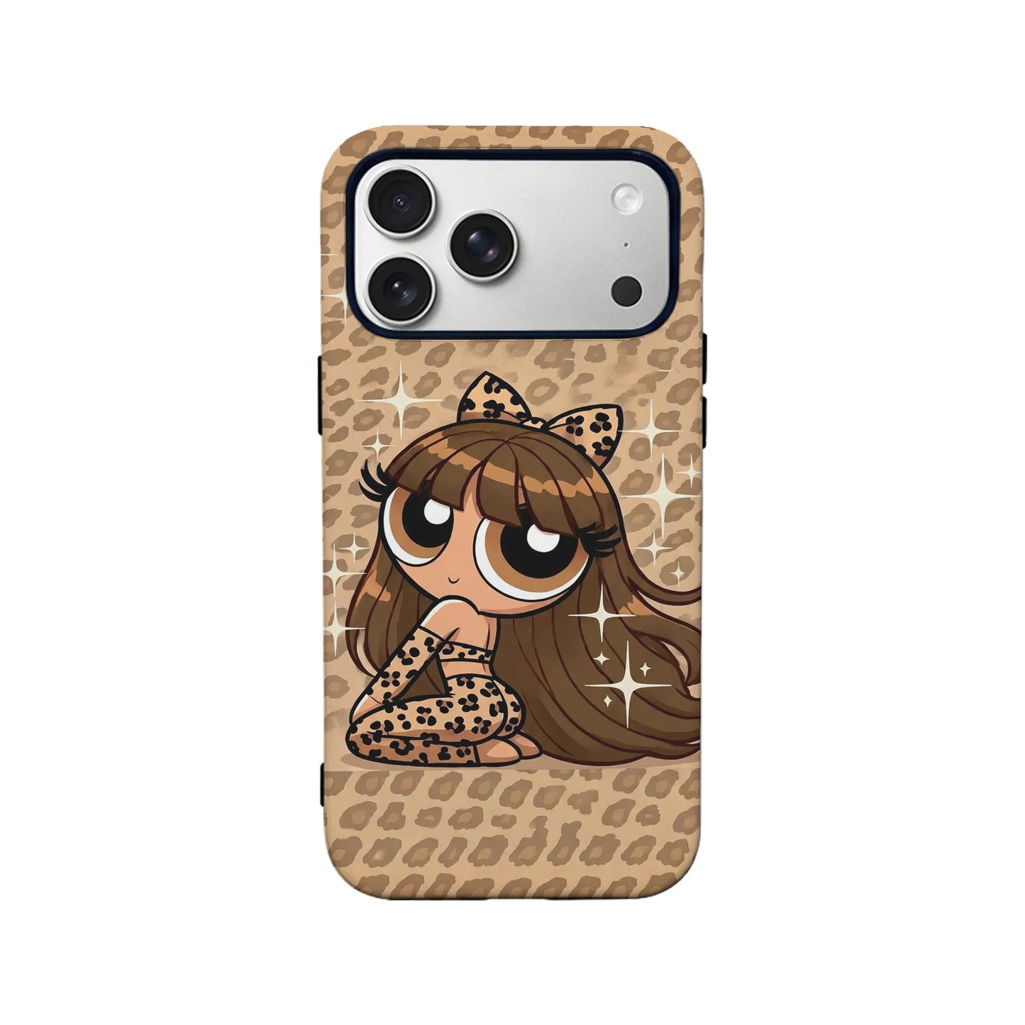 Leopard Print Cartoon Phone Case