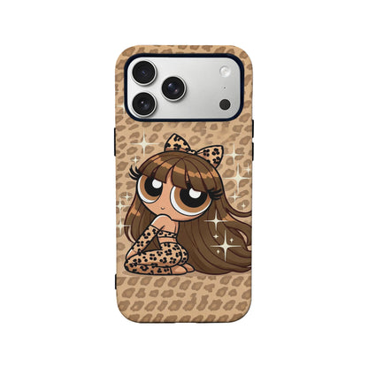 Leopard Print Cartoon Phone Case