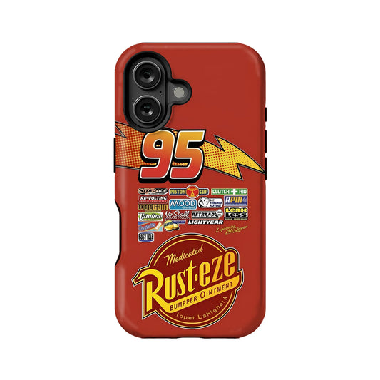 Lightning McQueen Number 9 TPU+PC IPhone 16 phone case