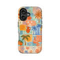 Funda para teléfono con collage de paraíso tropical