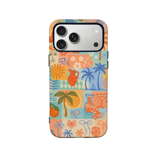 Tropical Paradise Collage Phone Case