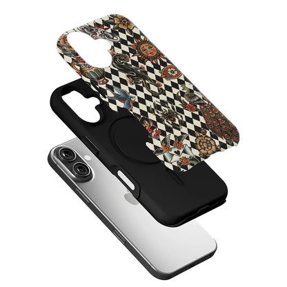 Funda para teléfono con diseño de tatuaje vintage