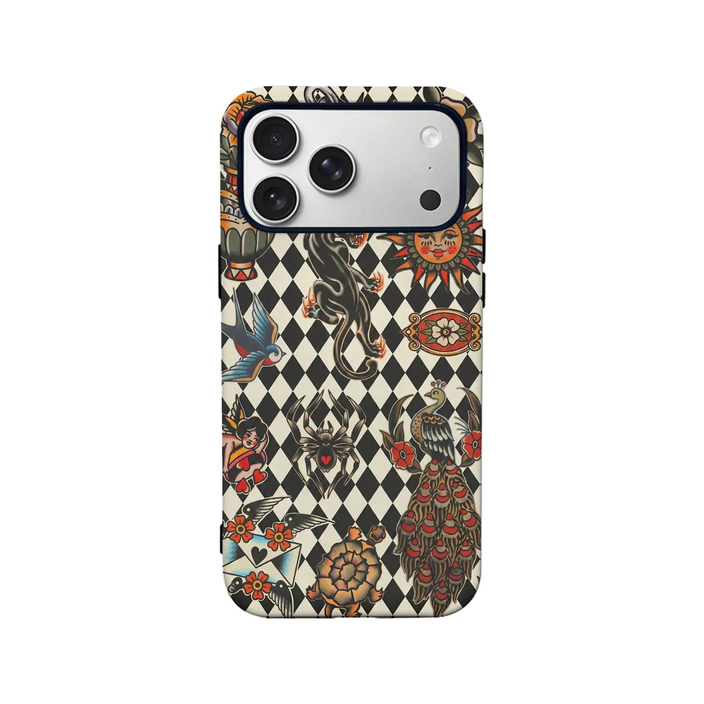 Funda para teléfono con diseño de tatuaje vintage