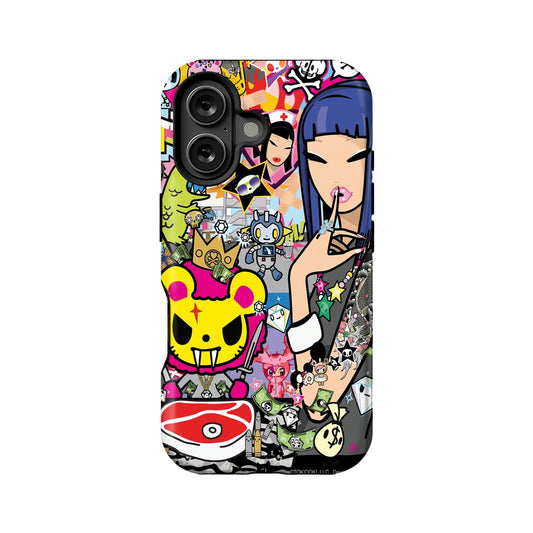 Vibrant Cartoon Collage Phone Case