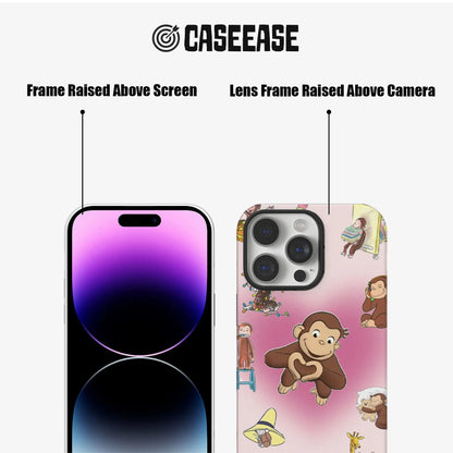 Funda para teléfono con diseño de Jorge el curioso