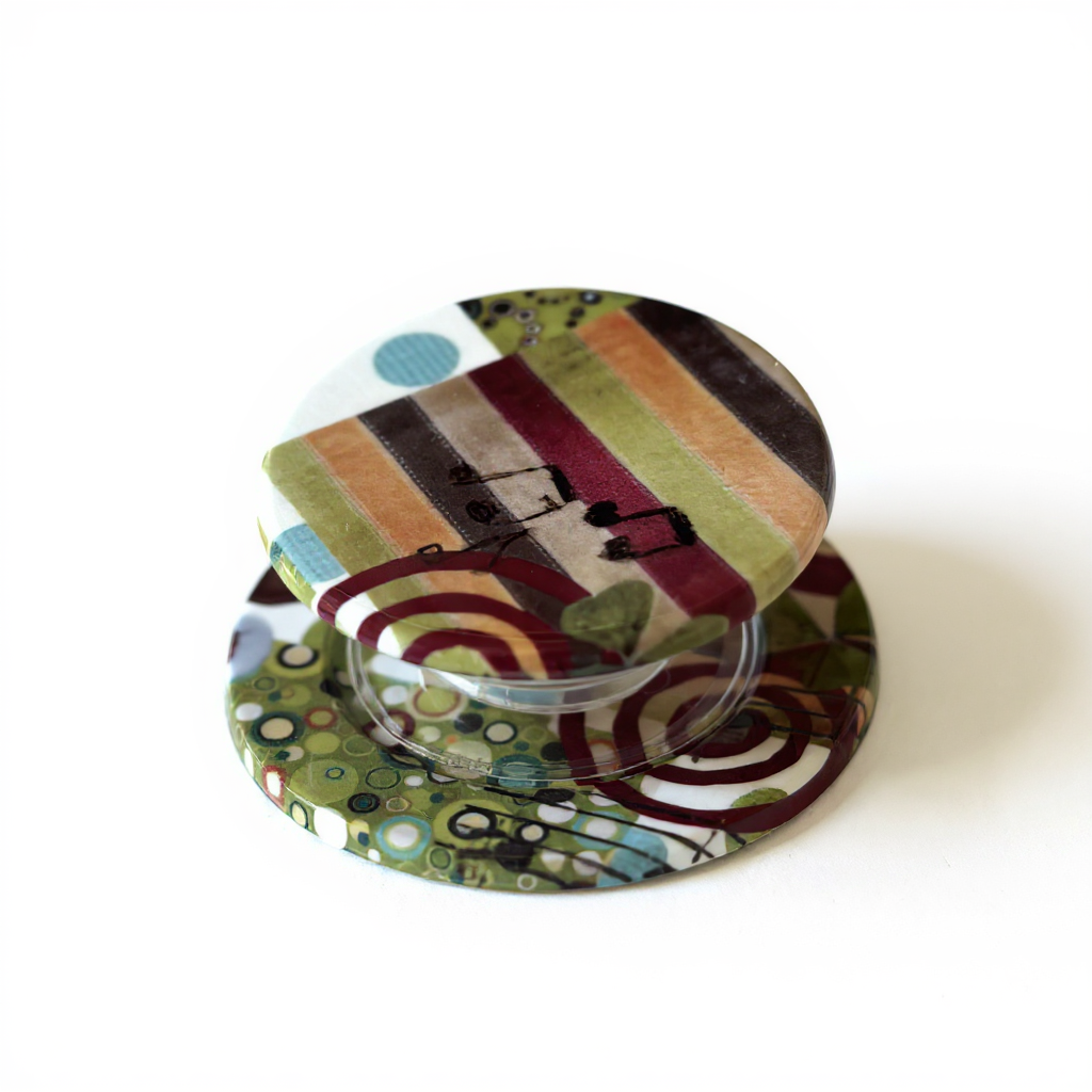 Colorful Music Collage MagSafe Phone Stand