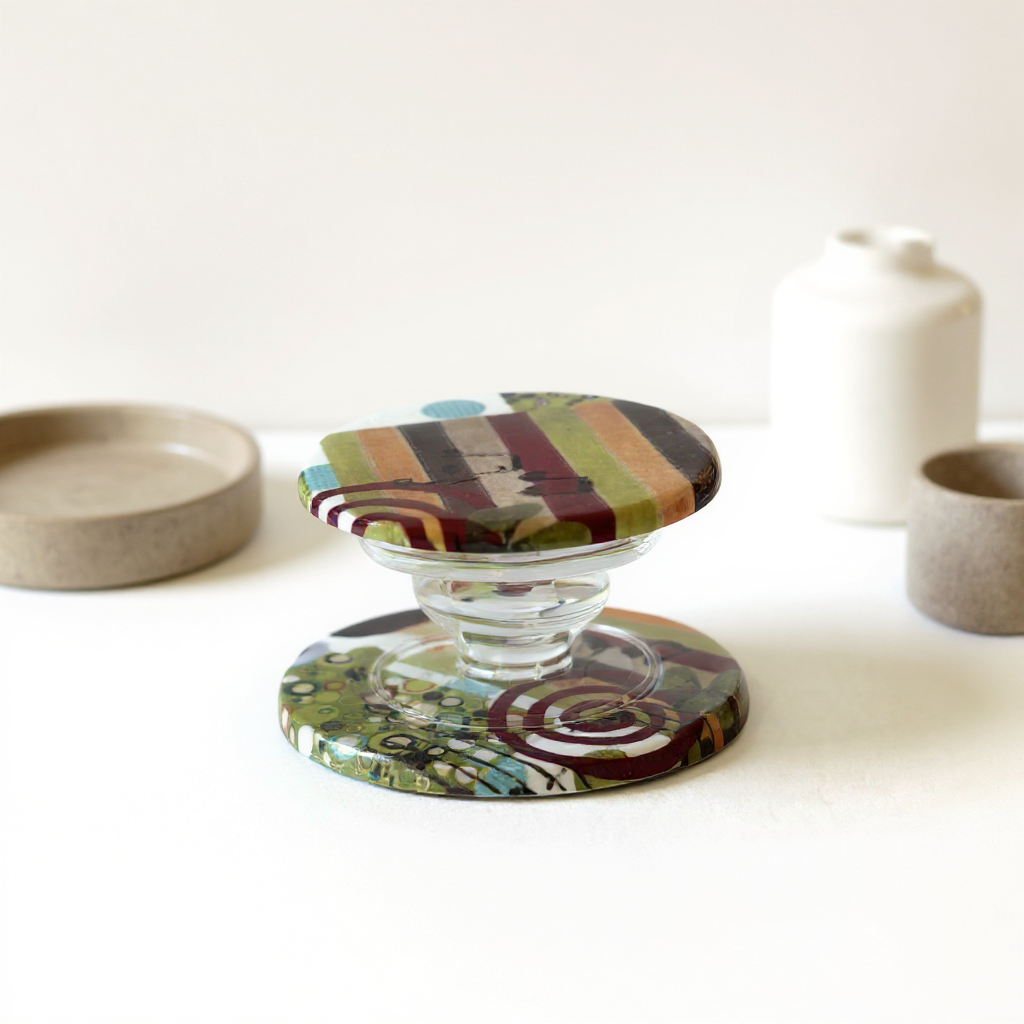 Colorful Music Collage MagSafe Phone Stand