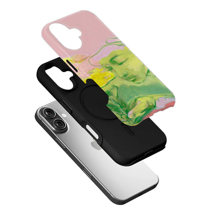 Funda para teléfono con diseño floral artístico