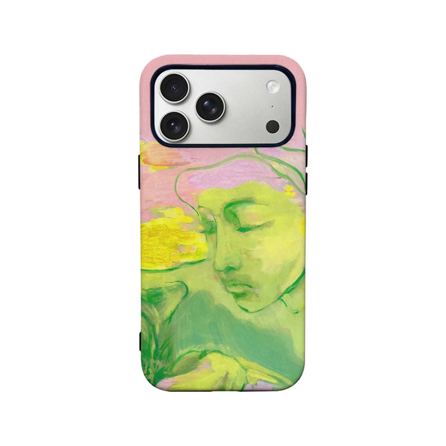 Funda para teléfono con diseño floral artístico