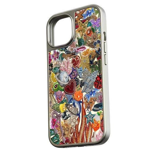 Holographic Chrome Phone Case - Vibrant Jewel Design