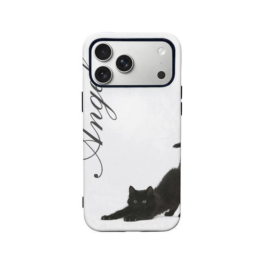Elegant Black Cat Phone Case