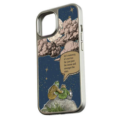 Holographic Chrome Phone Case - Dreamy Night Sky Design