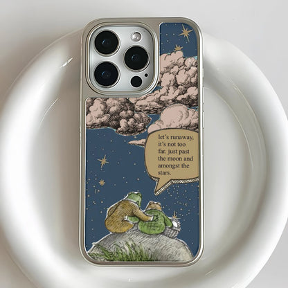 Holographic Chrome Phone Case - Dreamy Night Sky Design