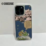 Funda holográfica cromada para teléfono - Diseño de cielo nocturno de ensueño
