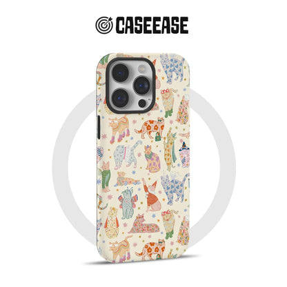 Colorful Cat Pattern Phone Case