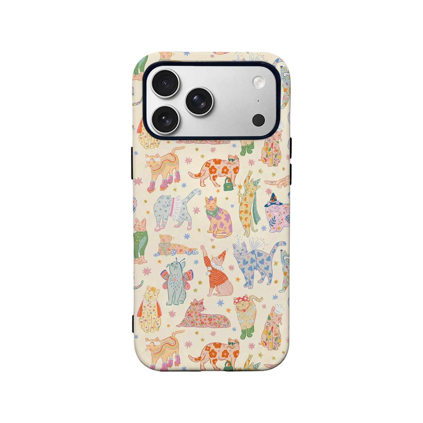 Colorful Cat Pattern Phone Case