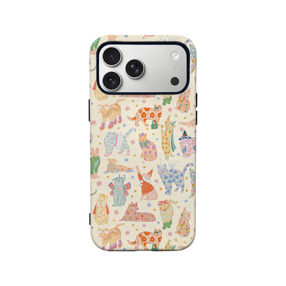 Colorful Cat Pattern Phone Case
