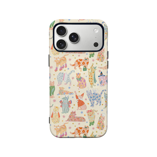 Colorful Cat Pattern Phone Case