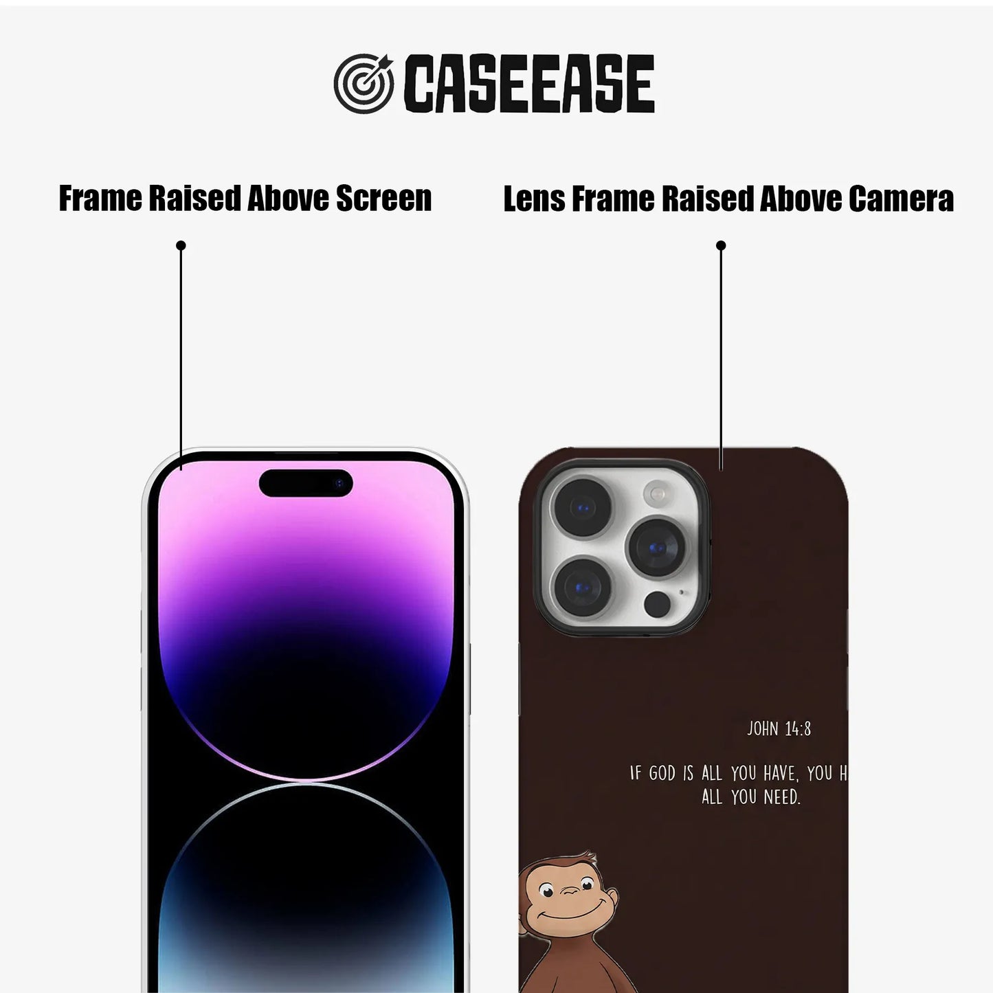 Curious Monkey Inspirational Phone Case