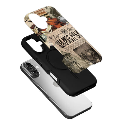 Funda de teléfono vintage de Sherlock Holmes