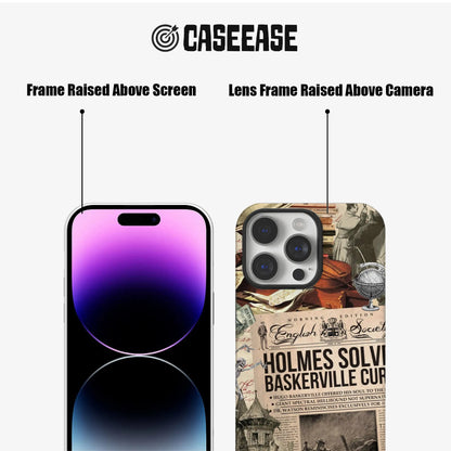 Funda de teléfono vintage de Sherlock Holmes