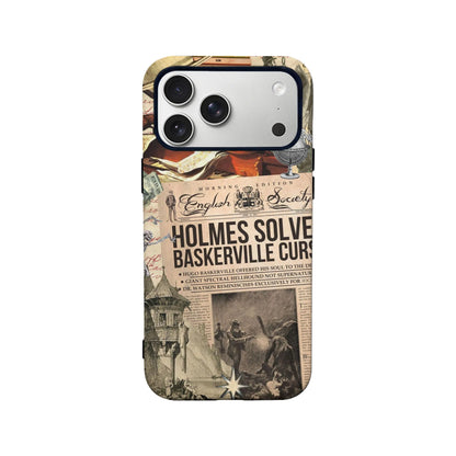 Funda de teléfono vintage de Sherlock Holmes