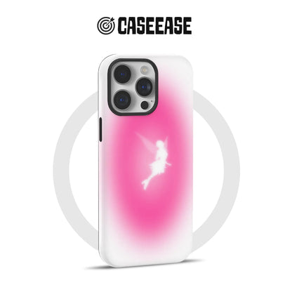 Funda para teléfono con degradado rosa hada