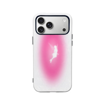 Funda para teléfono con degradado rosa hada