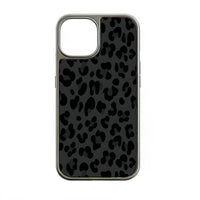 Holographic Chrome Leopard Print Phone Case for iPhone 14 Pro - Stylish and Durable