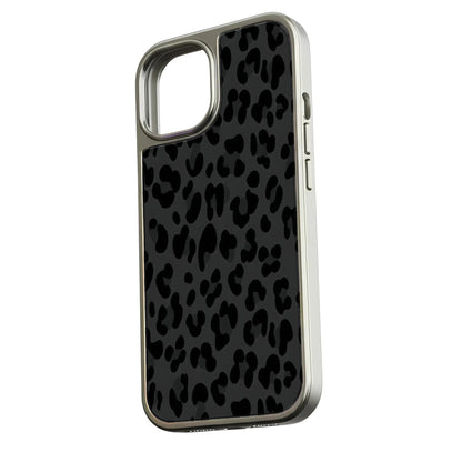 Holographic Chrome Leopard Print Phone Case for iPhone 14 Pro - Stylish and Durable