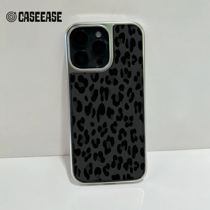 Holographic Chrome Leopard Print Phone Case for iPhone 14 Pro - Stylish and Durable