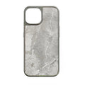 Holographic Chrome iPhone 15 Pro Case - Elegant Grey Marble Design