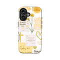 Yellow Bible Verse Phone Case – Psalm 46:5 Christian Floral Faith Design