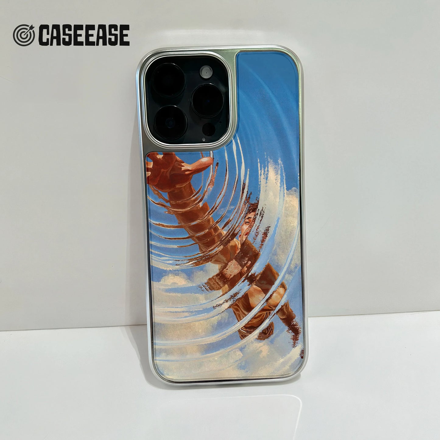 Funda holográfica cromada para iPhone 14 Pro - Acabado de espejo arcoíris y metalizado