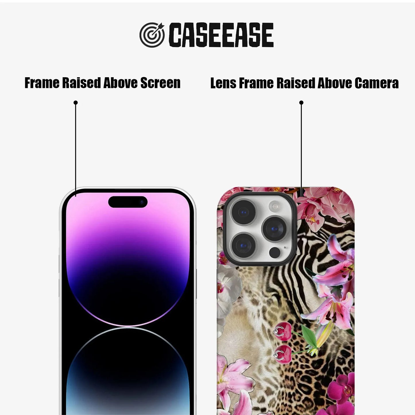Exotic Floral and Animal Print Phone Case