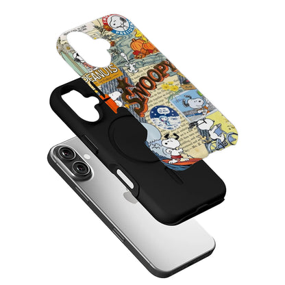 Funda para teléfono con el cómic de Snoopy y Peanuts