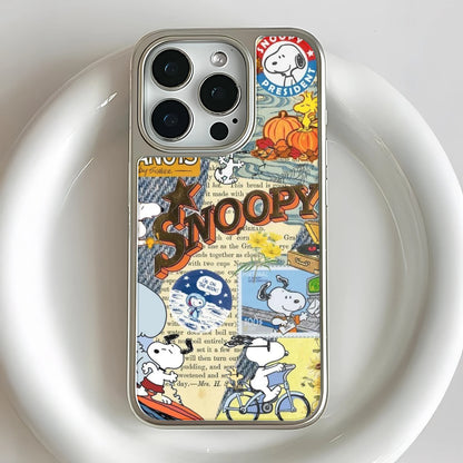 Funda para teléfono con collage de Snoopy - Diseño de cómic vintage